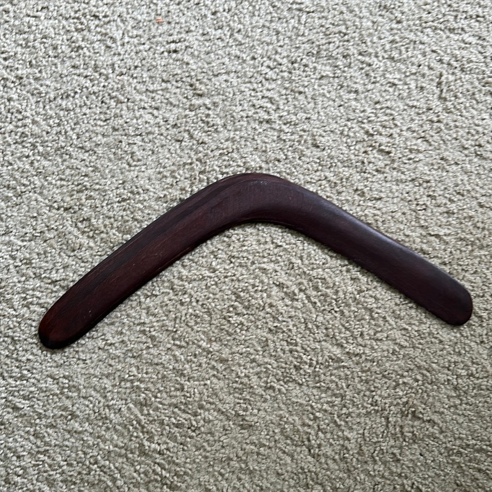 Vintage Wooden Australian Boomerang